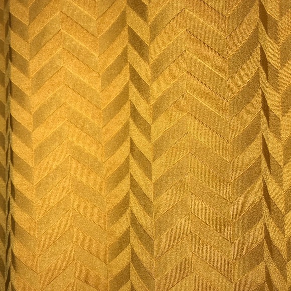 LulaRoe chevron mustard Cassie skirt - Picture 3 of 4